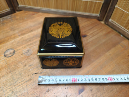 Japanese Wasanbako Lacquer Buddhist Hymn Box Gold Makie w Box