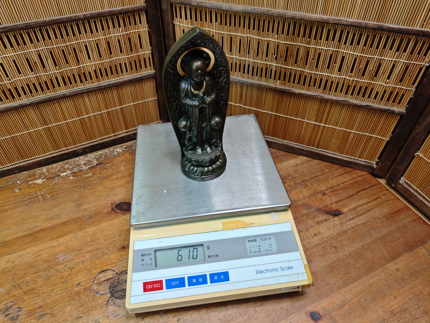 Vintage Japanese Yakushi Nyorai Buddha Statue Takaoka Healing Art