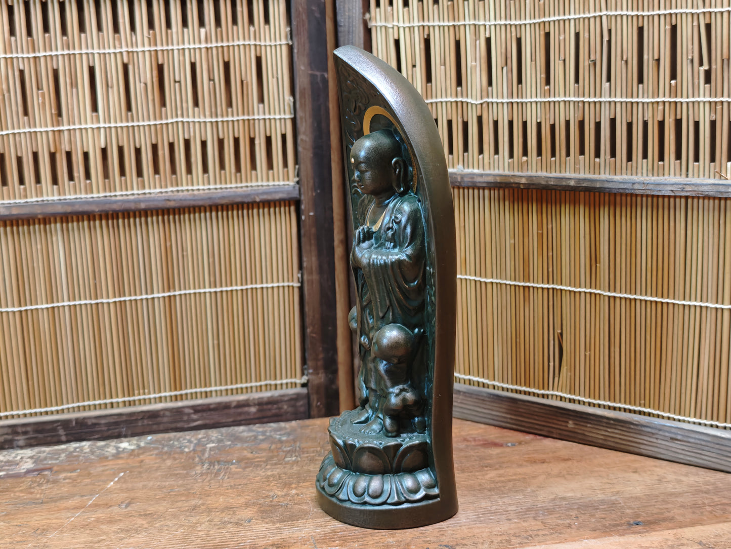 Vintage Japanese Yakushi Nyorai Buddha Statue Takaoka Healing Art