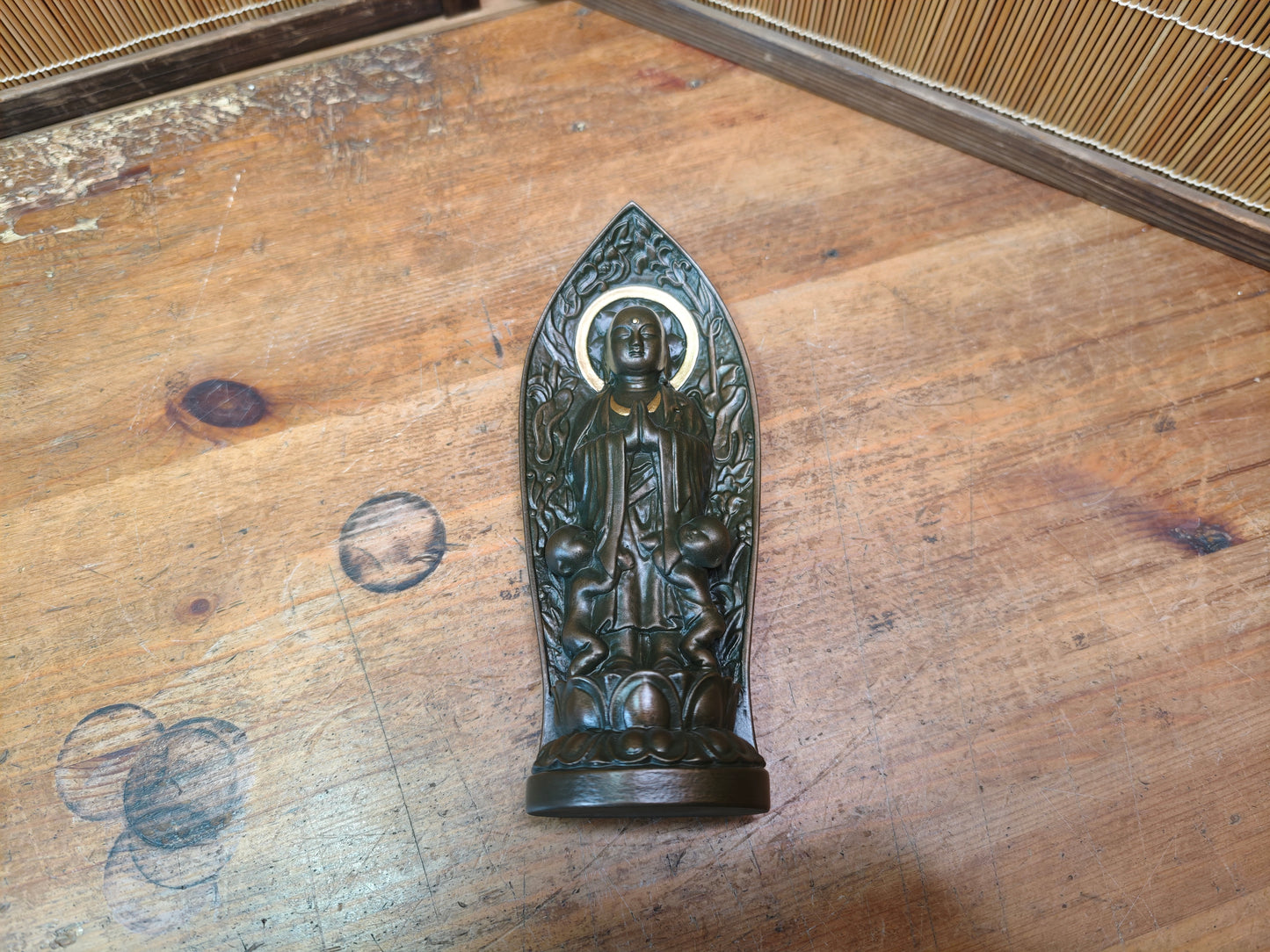 Vintage Japanese Yakushi Nyorai Buddha Statue Takaoka Healing Art