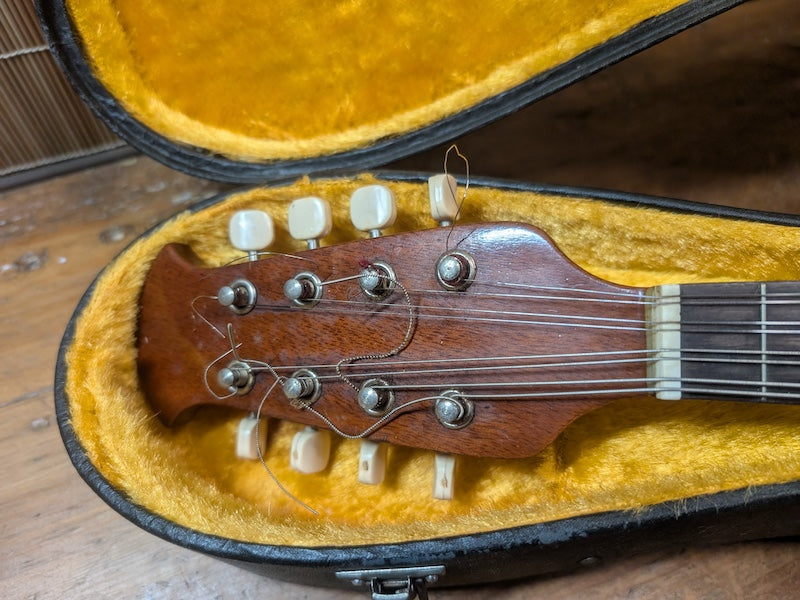 Vintage Suzuki M-215 Mandolin 1970s Japan with Original Hard Case Rare