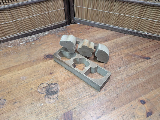 Vintage Japanese Kashigata Mold 1970s | Wagashi Wooden Sweet Mold