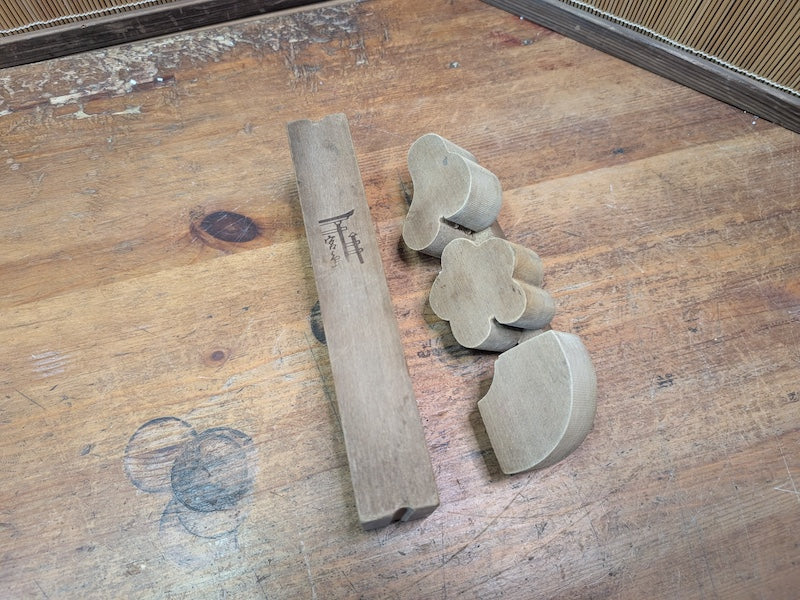Vintage Japanese Kashigata Mold 1970s | Wagashi Wooden Sweet Mold