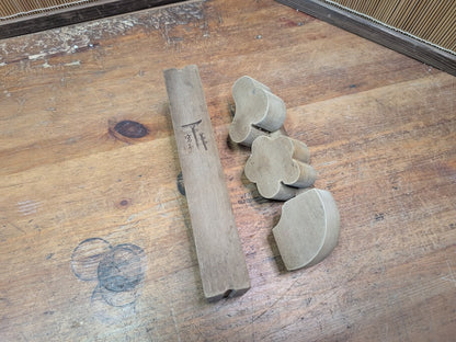 Vintage Japanese Kashigata Mold 1970s | Wagashi Wooden Sweet Mold