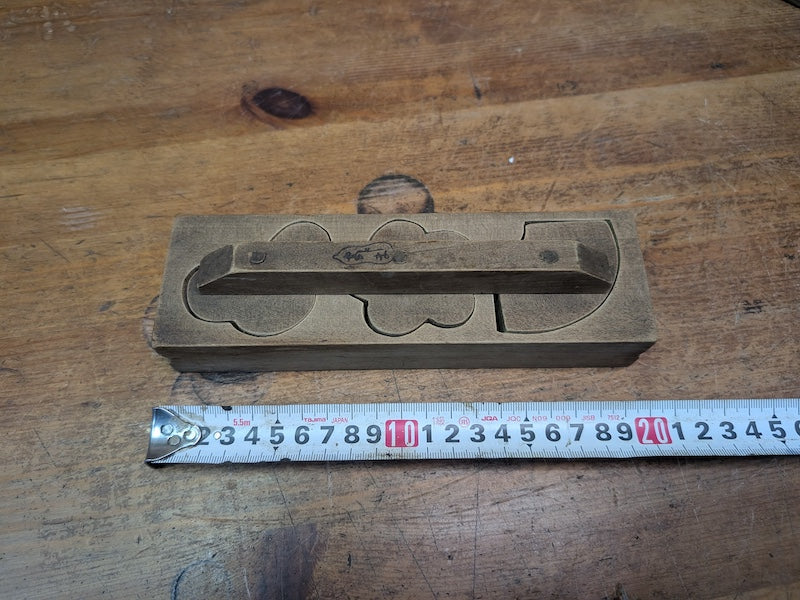 Vintage Japanese Kashigata Mold 1970s | Wagashi Wooden Sweet Mold
