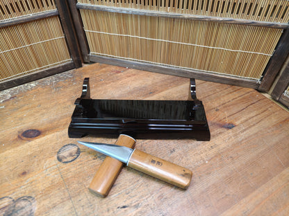1980s Japanese Bamboo Carving Tool Signed Steel w Saya Auction JP