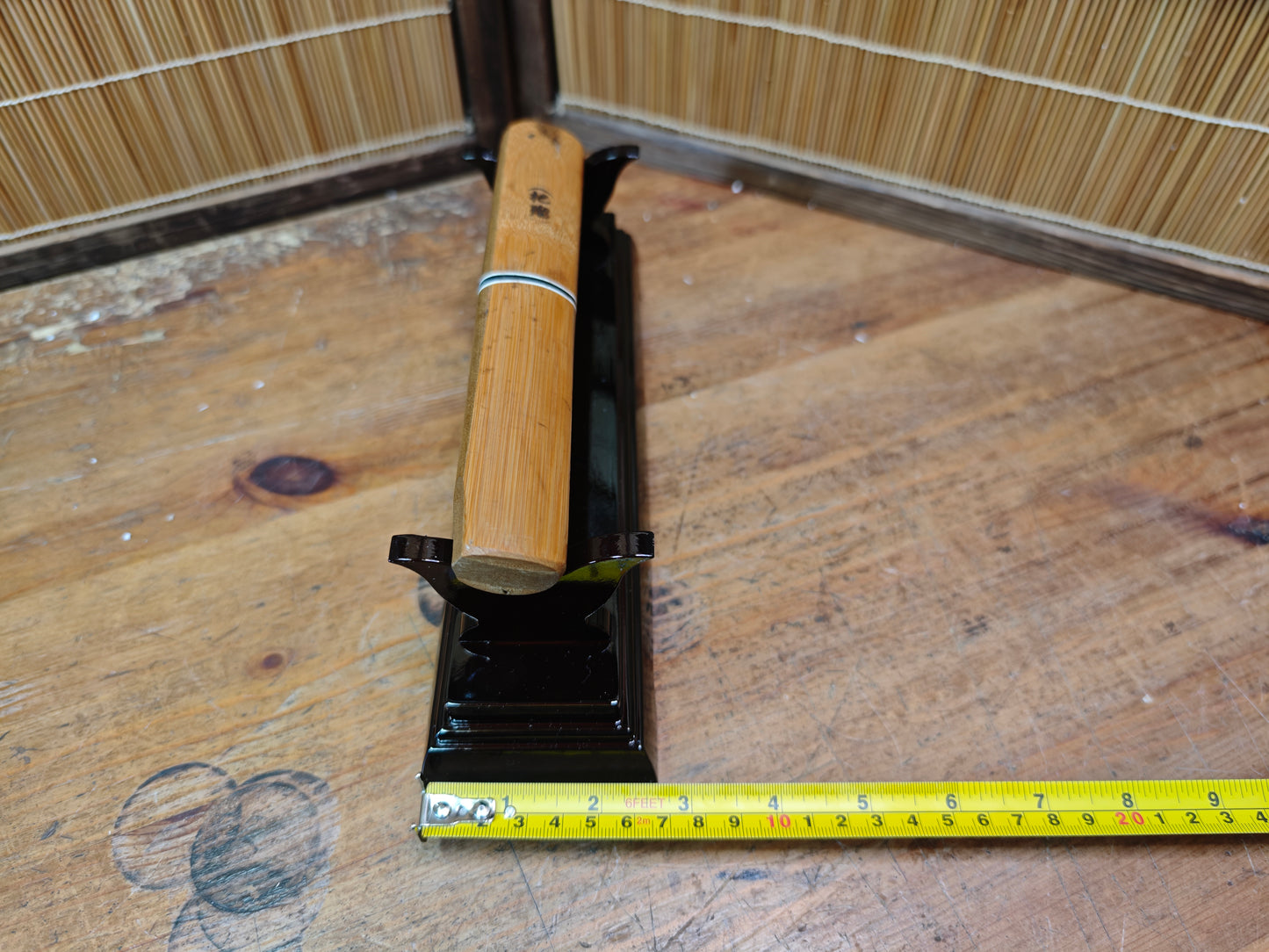 1980s Japanese Bamboo Carving Tool Signed Steel w Saya Auction JP