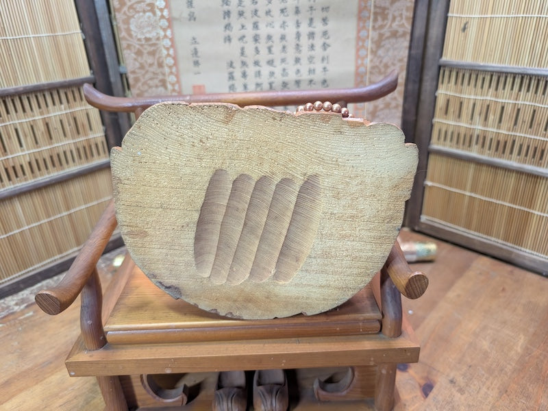 Japanese Vintage Buddha Sugi Wood Statue Large Signed Scroll Kakejiku Jpn Auction