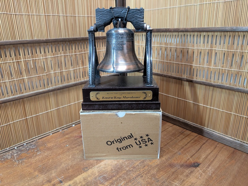 Bronze Liberty Bell Replica American Freedom Symbol Collectible Bell