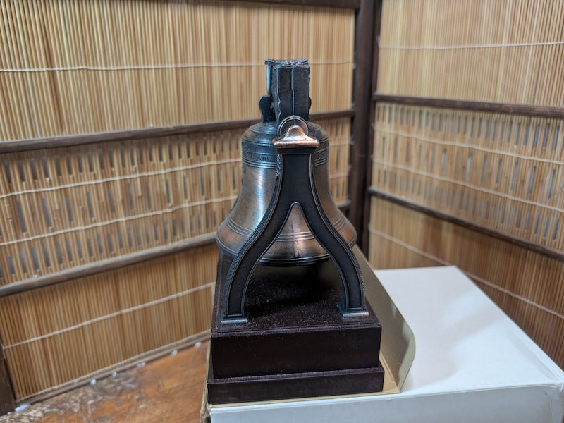 Bronze Liberty Bell Replica American Freedom Symbol Collectible Bell