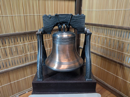 Bronze Liberty Bell Replica American Freedom Symbol Collectible Bell