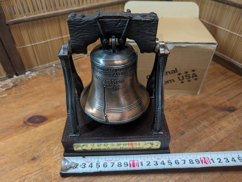 Bronze Liberty Bell Replica American Freedom Symbol Collectible Bell