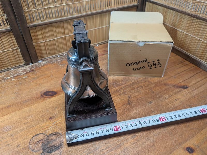 Bronze Liberty Bell Replica American Freedom Symbol Collectible Bell