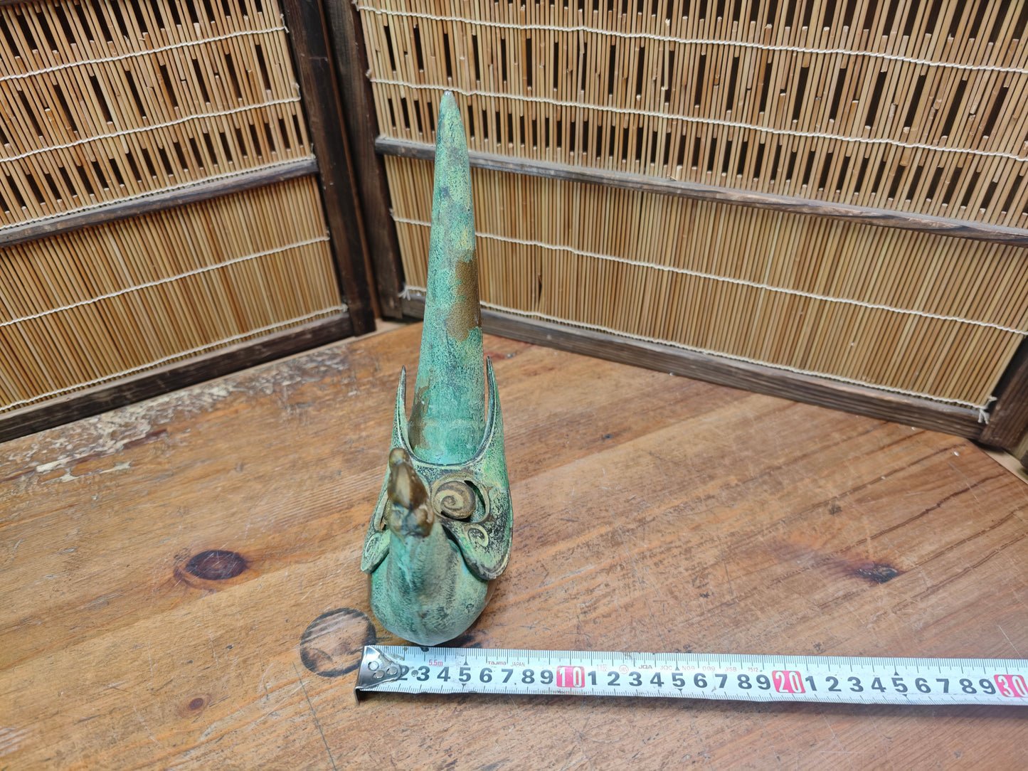 Antique Japanese 1940s Cast Iron Pheasant Koro Incense Burner Rare Art