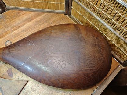 1800s Antique Japanese Biwa Lute Edo Era Wood Instrument Rare Authentic
