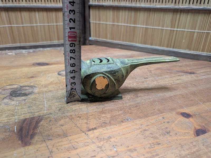 Antique Japanese Bronze Incense Burner Meiji Pheasant Koro Censer Rare