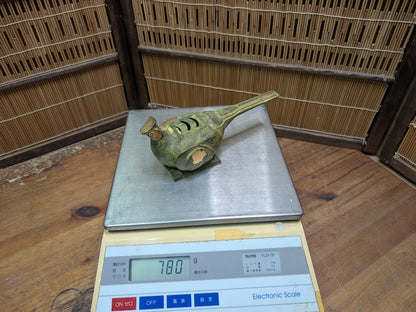 Antique Japanese Bronze Incense Burner Meiji Pheasant Koro Censer Rare