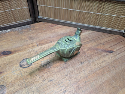 Antique Japanese Bronze Incense Burner Meiji Pheasant Koro Censer Rare