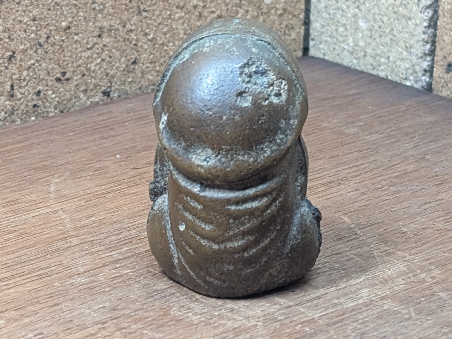 Antique Japanese Bronze Tanuki Statue Early 1900s Handmade Rare 461g Art