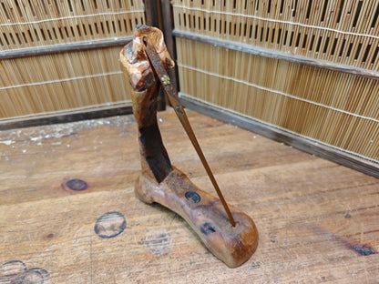 Antique Japanese Copper Kogai Hairpin Edo-Meiji Era Samurai Ornament
