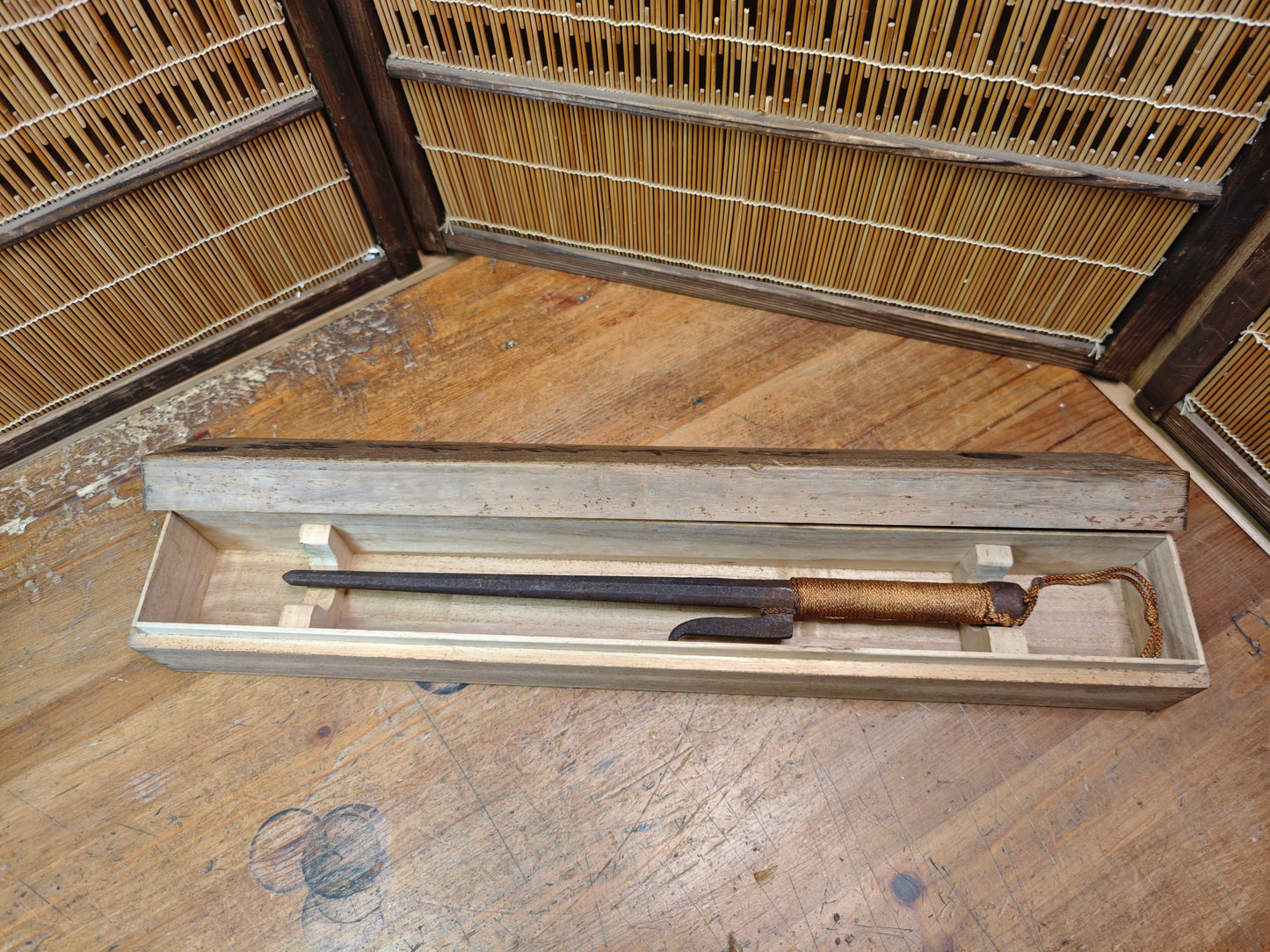 Antique Japanese Edo Jutte Iron Police Truncheon 1800s Samurai Artifact