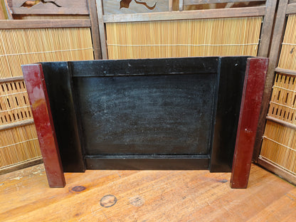 Antique Japanese Kadai Bonsai Table Meiji Era Wood Stand Lacquer Rare