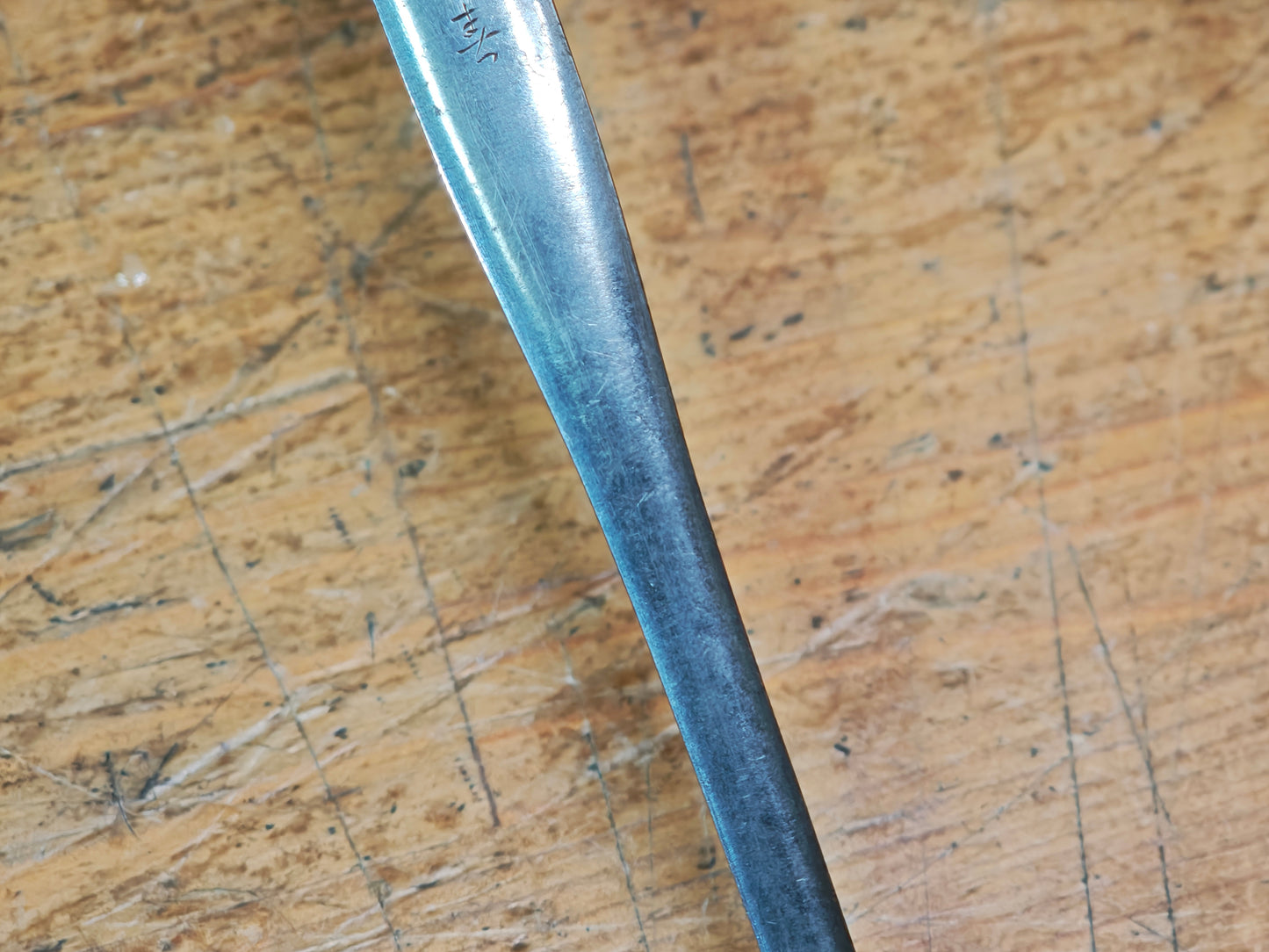 1800s Antique Japanese Kogai Hairpin Edo Samurai Artifact Signed Muneyoshi