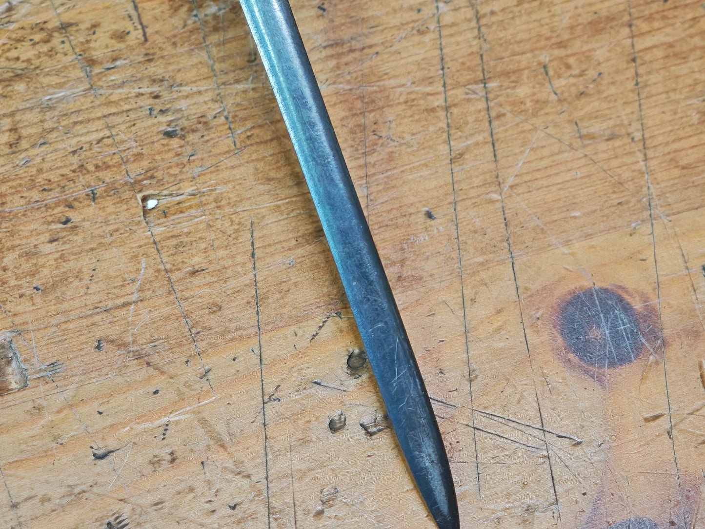 1800s Antique Japanese Kogai Hairpin Edo Samurai Artifact Signed Muneyoshi