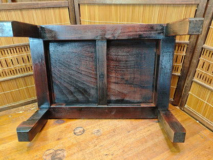 Antique Japanese Meiji Era Kadai Table Restored Sakura Sugi Wood Display Stand