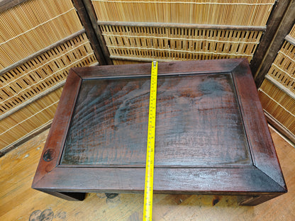 Antique Japanese Meiji Era Kadai Table Restored Sakura Sugi Wood Display Stand