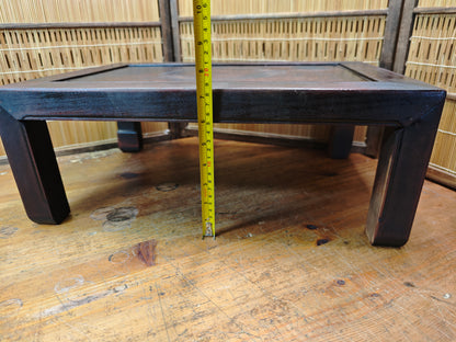 Antique Japanese Meiji Era Kadai Table Restored Sakura Sugi Wood Display Stand