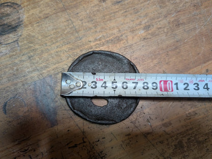 Antique Japanese Samurai Tsuba 1800s Hand Engraved Sword Guard