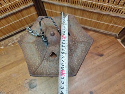 Antique Japanese Toro Lantern Early 1900s Steel Garden Lantern Decor