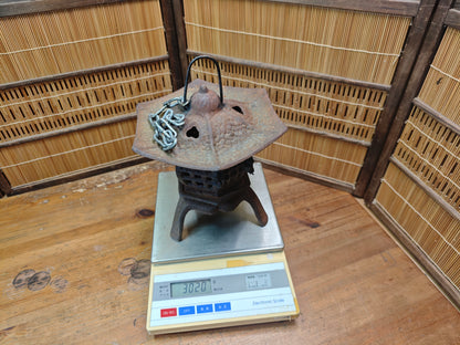 Antique Japanese Toro Lantern Early 1900s Steel Garden Lantern Decor