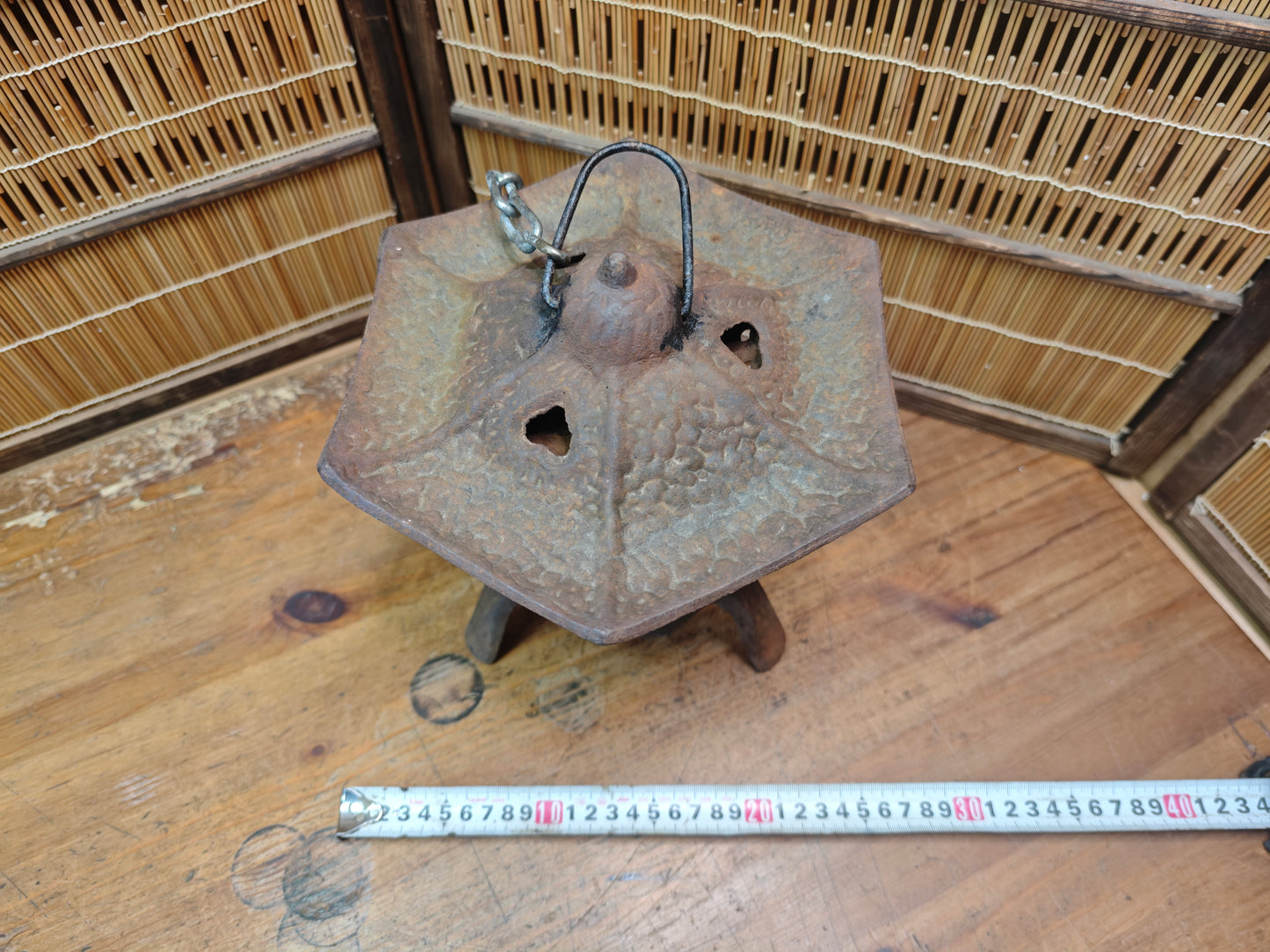 Antique Japanese Toro Lantern Early 1900s Steel Garden Lantern Decor