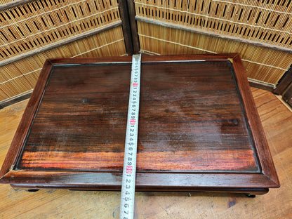 Antique Japanese Wooden Table Edo Meiji Era Refurbished Signed Table Auction JP
