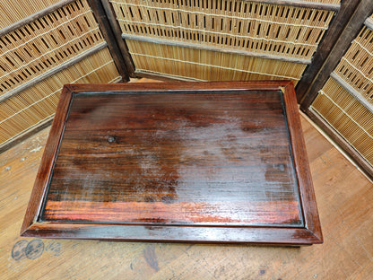 Antique Japanese Wooden Table Edo Meiji Era Refurbished Signed Table Auction JP