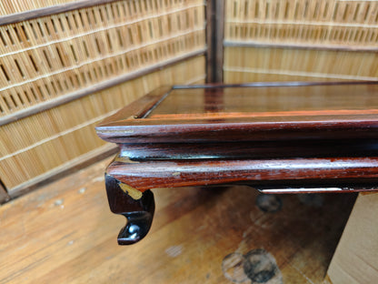 Antique Japanese Wooden Table Edo Meiji Era Refurbished Signed Table Auction JP