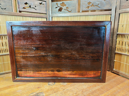 Antique Japanese Wooden Table Edo Meiji Era Refurbished Signed Table Auction JP