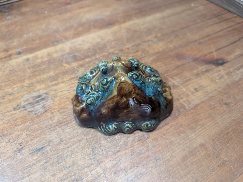 Japanese Vintage 1950s Shisa Wall Hanging Shigaraki Ware Okinawa Auction JP