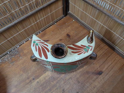 Japanese Vintage Tsuboya Yaki Pottery Bottle Vase Okinawa Ceramic
