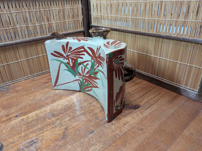 Japanese Vintage Tsuboya Yaki Pottery Bottle Vase Okinawa Ceramic