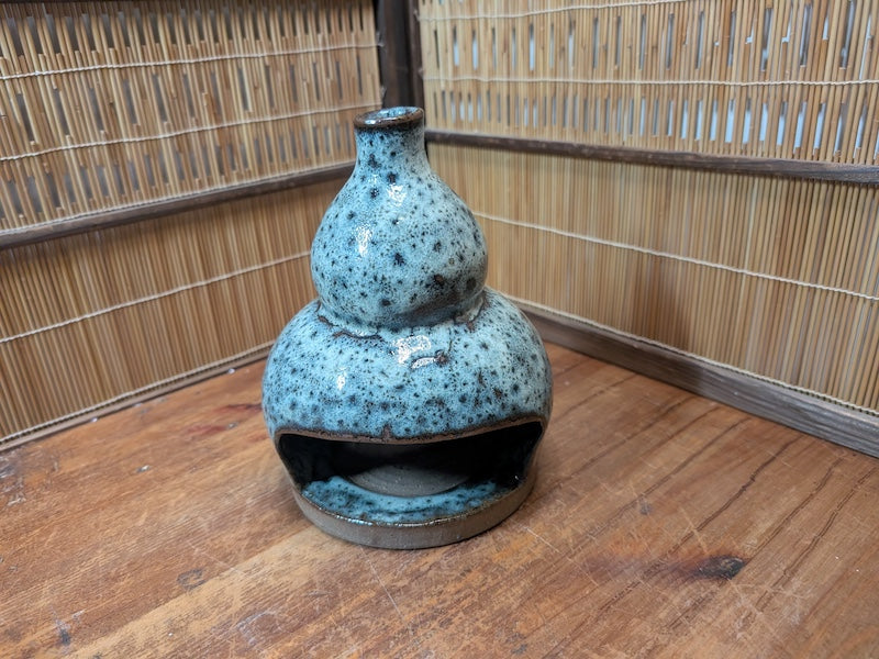 Japanese Vintage 1980s Katori Senko Holder Hyotan Gourd Pottery Japan Auction