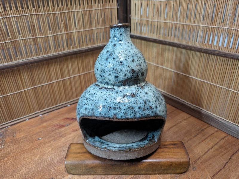 Japanese Vintage 1980s Katori Senko Holder Hyotan Gourd Pottery Japan Auction