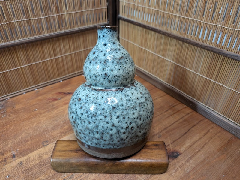 Japanese Vintage 1980s Katori Senko Holder Hyotan Gourd Pottery Japan Auction