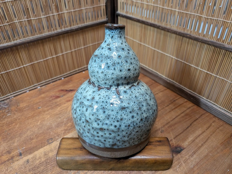 Japanese Vintage 1980s Katori Senko Holder Hyotan Gourd Pottery Japan Auction