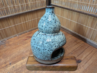 Japanese Vintage 1980s Katori Senko Holder Hyotan Gourd Pottery Japan Auction