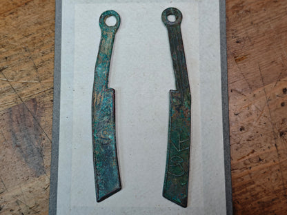 Authentic Ancient Bronze Knife Coins Spring Autumn Period Rare Collector Set