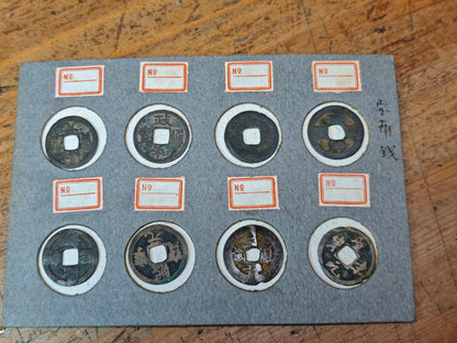 Authentic Ancient Chinese Bronze Coins Set Japan Collector Antique Rare