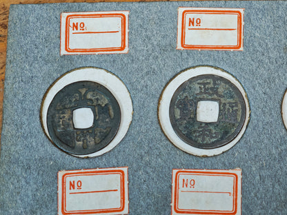 Authentic Ancient Chinese Bronze Coins Set Japan Collector Antique Rare